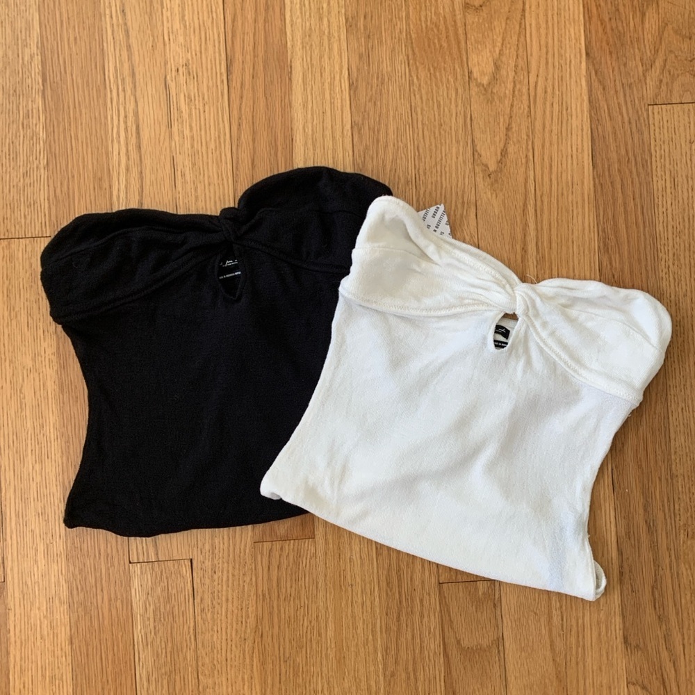 Set of Two Urban Outfitters Strapless Body Suits